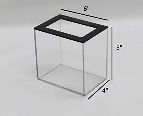 BB INC Tip Box Tip Jar Acrylic Money Storage Container