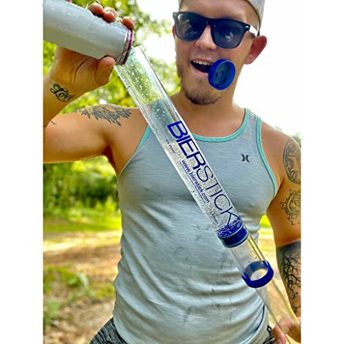 Bierstick 2.0 Beer Bong Syringe - College Gift Party Tool - Perfect for Tailgating, Spring Break, and Boat Parties - Funnel Holds 24oz with Removable Mouthpiece