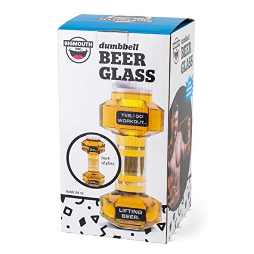 BigMouth Inc Dumbbell Beer Glass, 1 Count (Pack of 1)