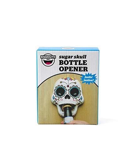 BigMouth Inc. Sugar Skull Bottle Opener – Hilarious Wall Mounted Bottle Opener, Fun Home Bar Accessories – Makes a Great Gift Idea