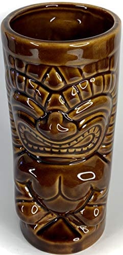 BonCera, Tiki Mug Cup - Stoneware Handmade MaiKai Polynesian Tiki Bar Kitchen. Vintage Aloha Hawaiian Creative Mug Cup 13 oz #TM-04