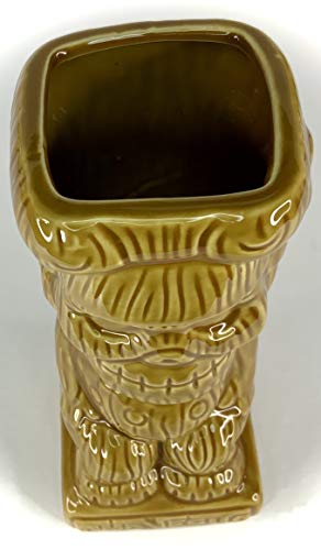 BonCera, Tiki Mug Cup - Stoneware Handmade Polynesian Design. Vintage Aloha Hawaiian Creative Designs. 14oz #TM-07