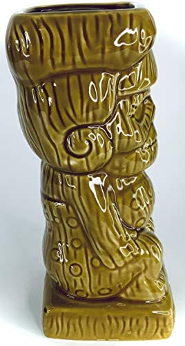 BonCera, Tiki Mug Cup - Stoneware Handmade Polynesian Design. Vintage Aloha Hawaiian Creative Designs. 14oz #TM-07