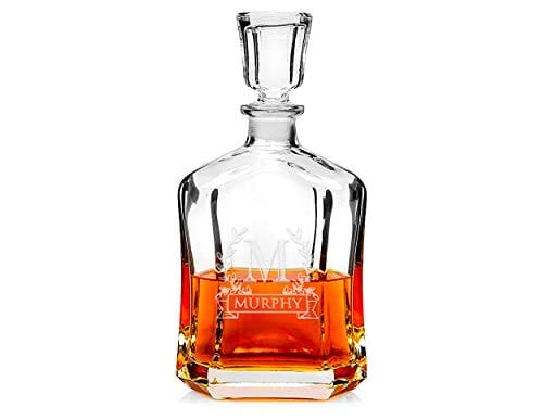 Bormioli Rocco Capitol Decanter 23.75 Oz - Engraved Monogram Personalized