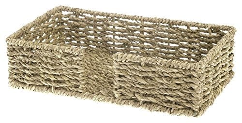 Boston International Guest Towel Napkin Caddy, Seagrass