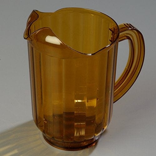 Carlisle 554013 estaurant Water / Beer Pitcher, 60 oz, Amber