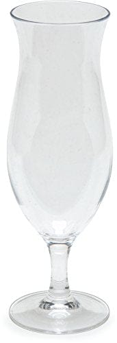 Carlisle FoodService Products Alibi Plastic Shatter Resistant Hurricane Glass, 16 Ounces, Clear (Pack of 24)