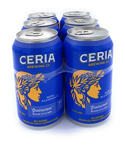 Ceria Brewing Co. Grainwave Non-Alcoholic White Ale 6pk Cans, 12 FZ