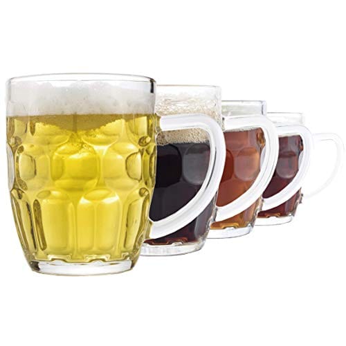 Dimple Stein Beer Mug - 20 OZ (4 Pack)