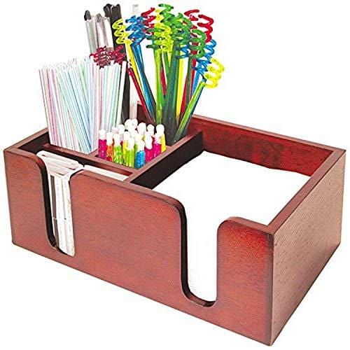 Co-Rect Wood Bar Caddy with Rectangular Design, Hazel