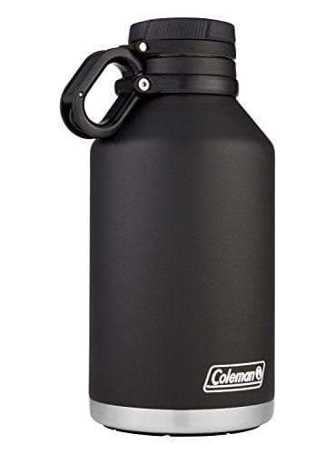 Coleman Insulated Stainless Steel Growler, Black, 64 oz.