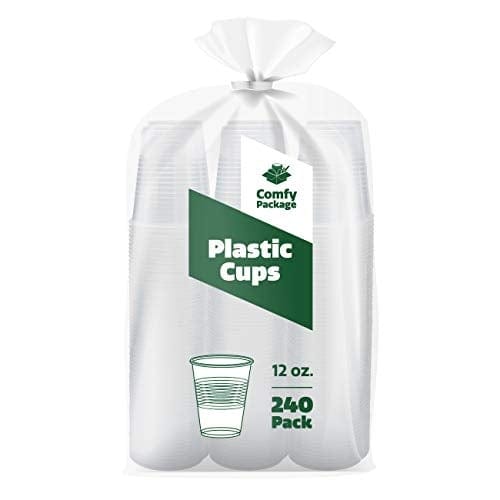 240 Pack 12 Oz Clear Disposable Plastic Cups Cold Party Drinkin