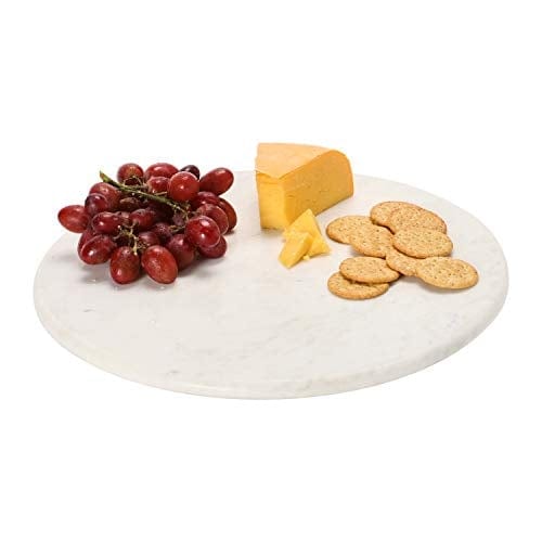 Creative Co-Op Marble, White Lazy Susan