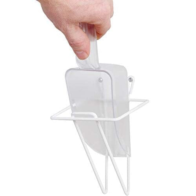 Darware Ice Maker Scoop w/Holder (2-Piece SET); Scooper Accessory for Counter Top Ice Makers and Machines, Clear