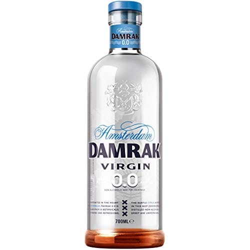 DAMRAK VIRGIN 0.0 – Non Alcoholic Distilled Spirit – Highest Rated Citrus-Forward Gin Mocktails – Mix Delicious Non Alcoholic Cocktails