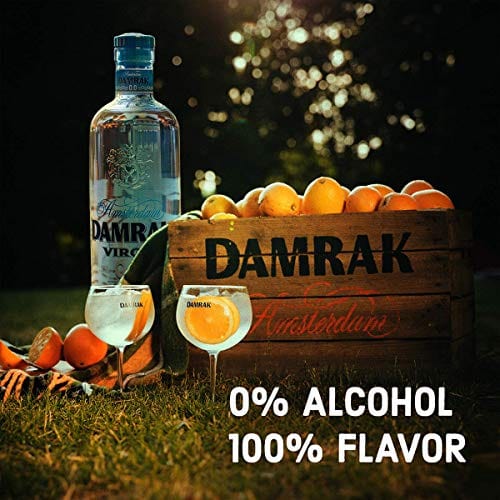 DAMRAK VIRGIN 0.0 – Non Alcoholic Distilled Spirit – Highest Rated Citrus-Forward Gin Mocktails – Mix Delicious Non Alcoholic Cocktails