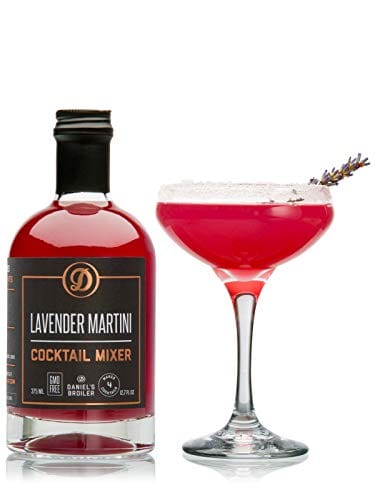 Daniel’s Broiler, Lavender Martini Cocktail Mixer, Straight from our Steakhouse, Just Add Spirits & Garnish, Small Batch Craft Cocktails made with Lavender, Lemon, Cranberry & Organic Sugar (375 ml)