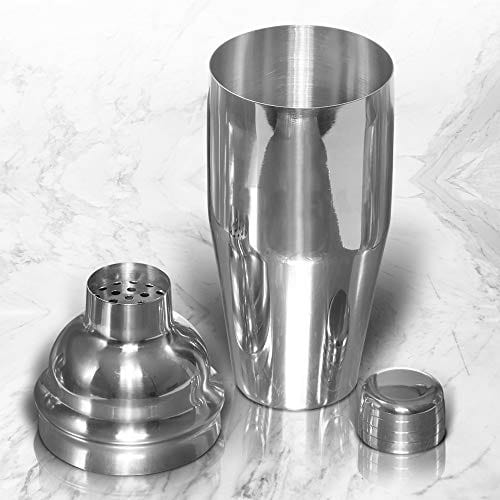 Custom Stainless Steel Shakers 23.3 oz. Set of 12, Personalized Bulk Pack - Bartender Kit, Perfect for Martini, Cocktails, Other Beverages - Stainless Steel