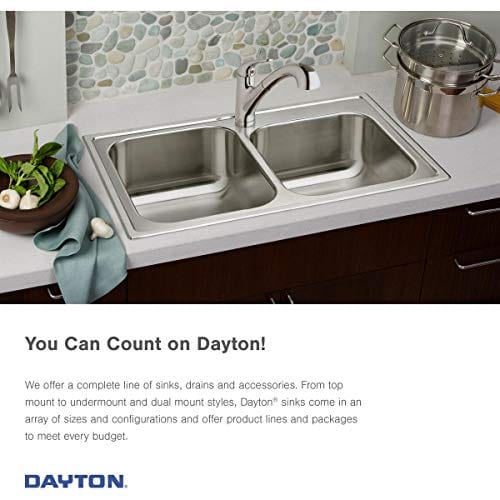 Elkay D117193 Dayton Single Bowl Drop-in Stainless Steel Bar Sink