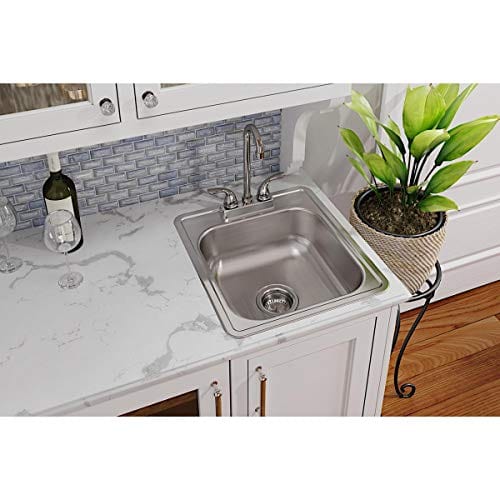 Elkay D117193 Dayton Single Bowl Drop-in Stainless Steel Bar Sink