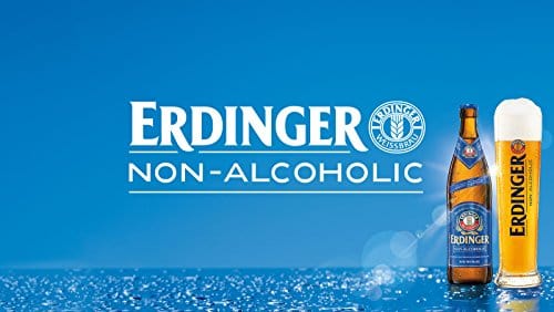 Erdinger Non-Alcoholic Malt Beer, 11.2 fl oz (24 Glass Bottles)