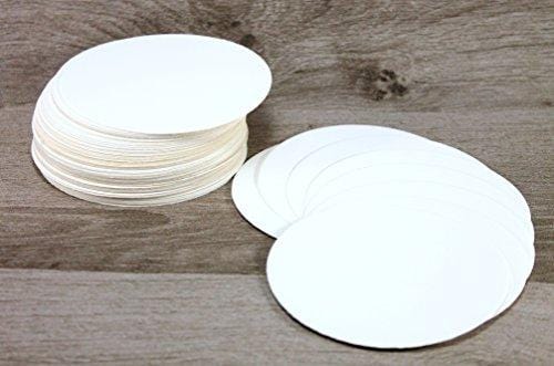 eSplanade Disposable Coaster - Made with Paper (Set of 100) - Use and Throw Beer Coasters - Perfect for Bar, Hotel, Restaurant Purpose & Parties