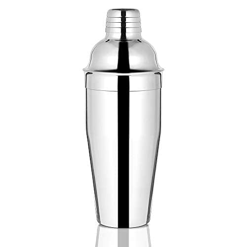 Etens Cocktail Shaker, 24 oz Martini Shaker Bar Shaker with Built-In Strainer for Bartending â Stainless Steel Large Bartender Shaker Metal Margarita Mixer for Mixed Drinks w/Recipes