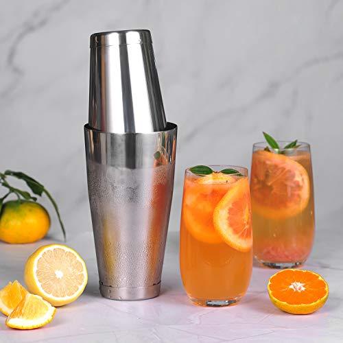 Onzin Calligrapher etiquette Etens Cocktail Shaker, Professional Boston Shaker, Stainless Steel Mar –  Advanced Mixology