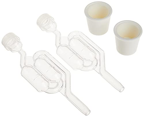 Twin Bubble Airlock and Carboy Bung (Pack of 2)