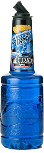 Finest Call Premium Blue Curacao Drink Mix, 1 Liter Bottle (33.8 Fl Oz), Individually Boxed