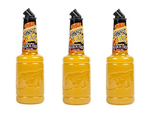 Finest Call Premium Passion Fruit Puree Drink Mix, 1 Liter Bottle (33.8 Fl Oz), Pack of 3