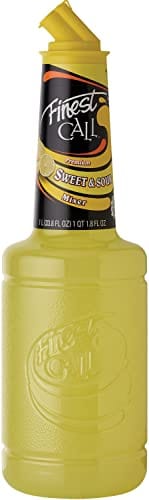 Finest Call Premium Sweet & Sour Drink Mix, 1 Liter Bottle (33.8 Fl Oz), Individually Boxed