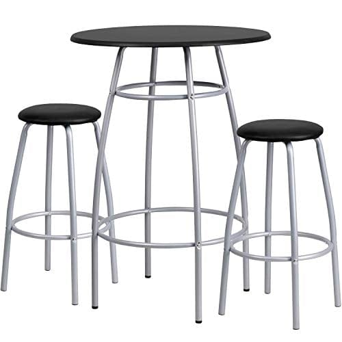 Flash Furniture Bar Height Table Set with Padded Stools