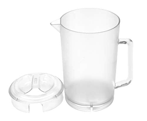 G.E.T. Heavy-Duty Shatterproof Plastic 2 Quart Pitcher with Lid, BPA Free (64 Ounce), Clear