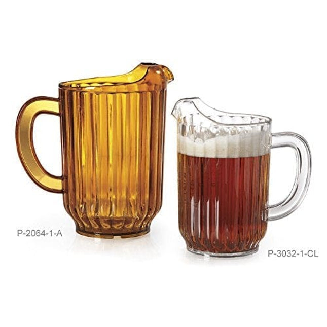 Amazing Abby - Quadly Bandly - Acrylic Pitcher (64 oz), Clear Plastic Water  Pitcher with Lid, Fridge Jug, BPA-Free, Shatter-Proof, Great for Iced Tea