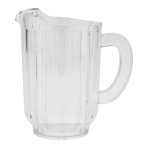 G.E.T. P-2064-1-CL BPA-Free Break-Resistant Restaurant Style Plastic Pitcher, 60 Ounce, Clear