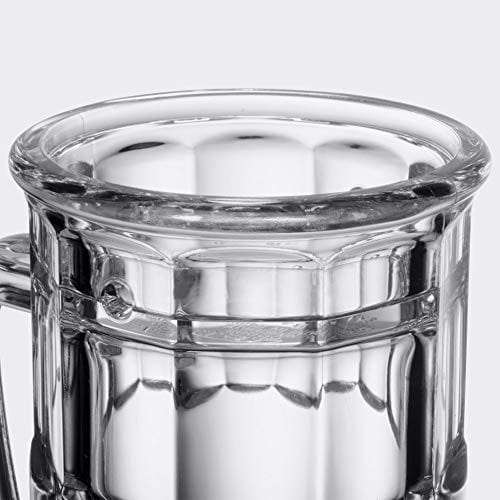 GET Shatter-Resistant Plastic Beer Mug / Stein, 20 Ounce, BPA Free, 00085-1-SAN-CL-EC (Set of 4)