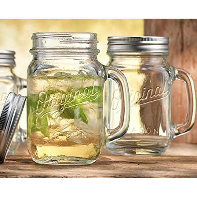 Zephyr Canyon zephyr canyon plastic mason jars with handles, lids