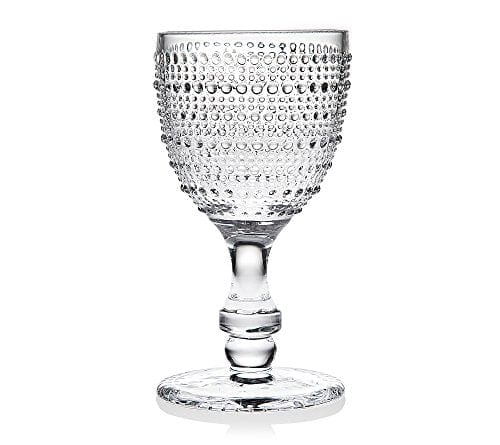 Godinger Wine Glasses Goblets, Beverage Stemmed Glass Cups - Lumina, 9oz, Set of 4