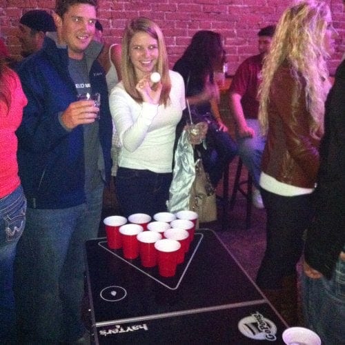 GoPong 6-Foot Portable Folding Beer Pong / Flip Cup Table (6 balls included)