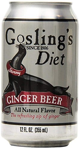 Gosling's Diet Stormy Ginger Beer, 4 Set of 6