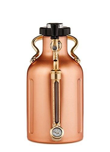 GrowlerWerks uKeg Carbonated Growler, 64 oz, Copper