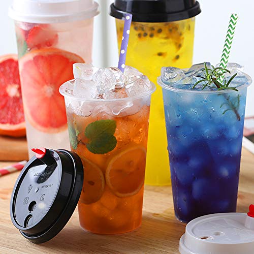 200Pack Biodegradable Paper Straws,10 Different Pattern Cute Cool Juices, Shakes, , Cake Pops, iced coffee,Party Supplies and DIY Decorations