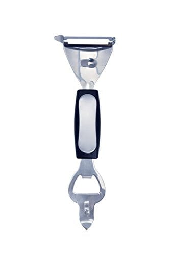 HIC Bar Bar Tool, Bottle Opener, Can Punch and Citrus Peeler, Japanese Stainless Steel, BPA Free