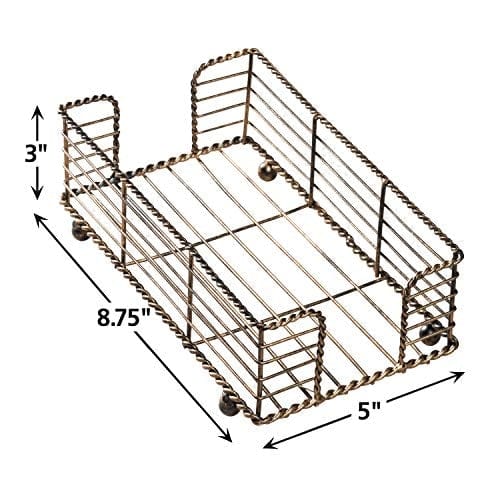 Hoffmaster BSK2112 Wire Guest Towel Basket, 8.75