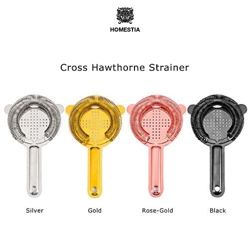 Bar Strainer 18/8 Stainless Steel Cocktail Strainer Bartender Accessories Hawthorne Strainer Bar Tool by Homestia