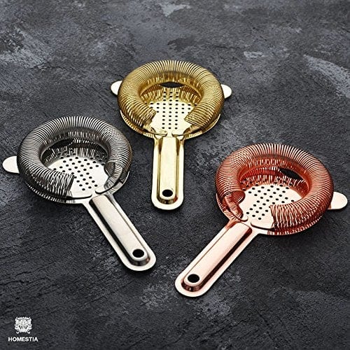 Bar Strainer 18/8 Stainless Steel Cocktail Strainer Bartender Accessories Hawthorne Strainer Bar Tool by Homestia