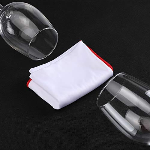 HQMaster Large Microfiber Polishing Cloths Polished Cleaning Towel, Streak Free Lint Free Shine for Wine Glasses Stemware Kitchenware