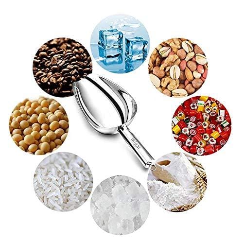 Ikigai Ice Scoop Stainless Steel Multifunctional Utility Scooper for Ice Machine and Freezer Bar Tool (6 oz)