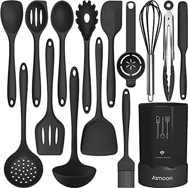 Umite Chef Kitchen Cooking Utensils Set, 33 pcs Non-Stick Silicone Coo -  Jolinne